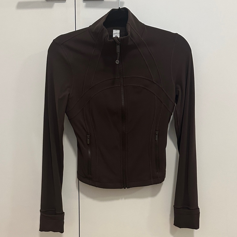 lululemon athletica espresso Cropped Define Jacket Nulu